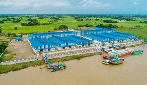 포스코인터내셔널의 미얀마 미곡종합처리장 전경. <포스코인터내셔널 제공>